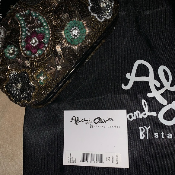 Alice & Olivia Beaded Clutch - Picture 7 of 7